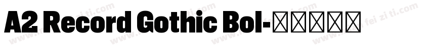 A2 Record Gothic Bol字体转换